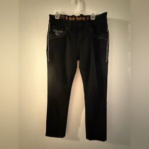 Rock Revival Black Straight Jeans